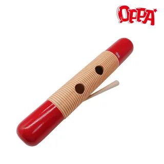 【OPPA 奧福樂器】大刮葫 松木 木魚 紅色 附棒│音樂律動 教具(幼兒教育 小樂器)