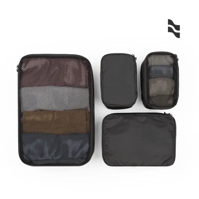 【LOJEL】新 Packing Kit 收納袋 收納包 分裝袋 4件組 黑色