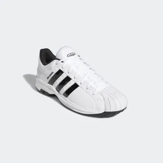 【adidas 愛迪達】Pro Model 2G Low 男女 籃球鞋 白黑(FX4981)
