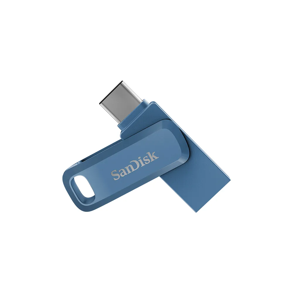 【SanDisk 晟碟】Ultra Go USB Type-C 雙用隨身碟256GB-靛藍(公司貨)