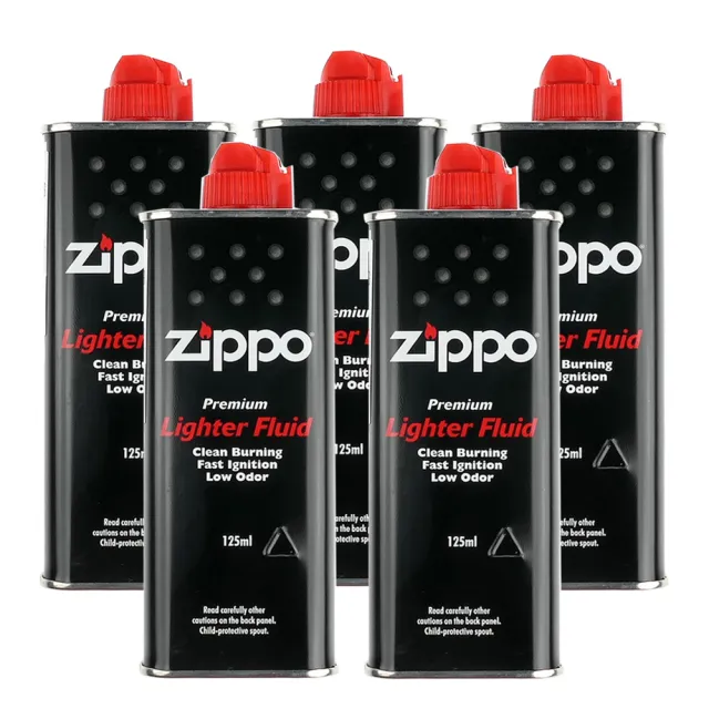 【Zippo】原廠專用打火機補充油-5罐優惠組合