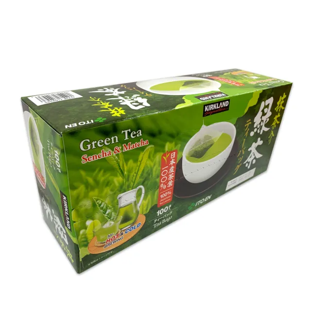 【Kirkland Signature科克蘭】日本綠茶包1.5gx100包x1盒