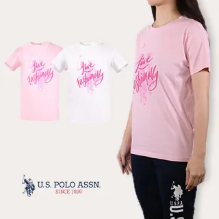 【U.S. POLO ASSN.】女款圖案短袖T恤-多款多色(女款 短袖 T恤)
