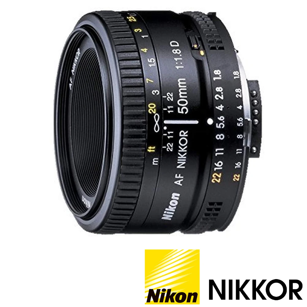 【Nikon 尼康】AF NIKKOR 50mm F1.8D(公司貨 標準大光圈定焦鏡頭 人像鏡)