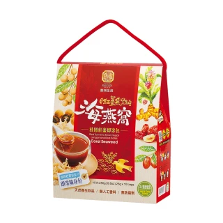 【豐滿生技】紅薑黃黑糖海燕窩桂圓紅棗(25g×10包盒)