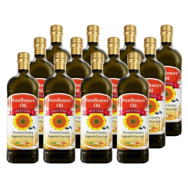Gto 玩饗滋味 義大利葵花籽油1000ml X12入箱購 葵花油 Momo購物網