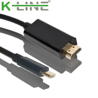 【K-Line】4K 高畫質 Type-c to HDMI 影音轉接線(1.8M)