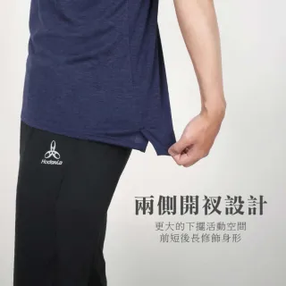 【HODARLA】男女辰光剪接短袖T恤-台灣製 吸濕排汗 慢跑 路跑 上衣 反光 運動 麻花丈青(3161502)