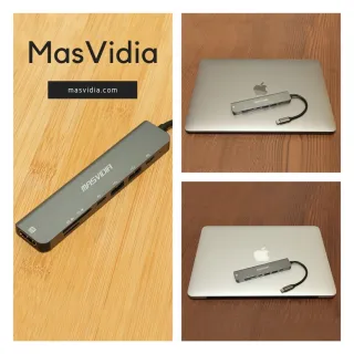 【MasVidia】USB Type C七合一多功能轉接器 PD充電集線器 HDMI轉接頭(USB集線器 USB Hub 台灣品牌)