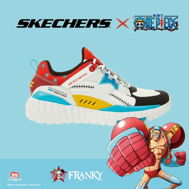 Skechers 休閒鞋monster 海賊王航海王聯名女鞋one Piece 漁人島佛朗基草帽白黑 6040 Wmlt Momo購物網