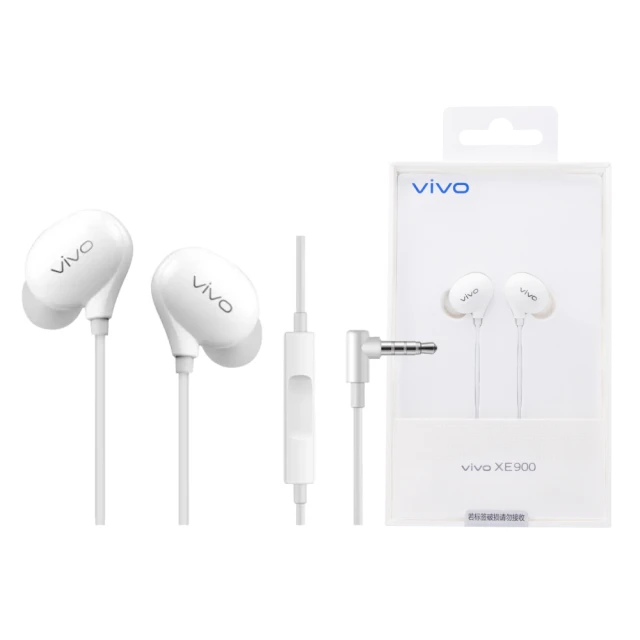 【vivo】原廠 XE900 HiFi音質入耳式 3.5mm L型插頭耳機(盒裝)