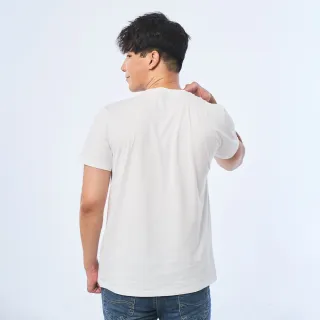 【Lee】COWBOY繪畫 男短袖T恤-經典白(101+ 系列)