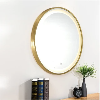 60cm里昂 智能LED發光觸控圓型燈鏡 ZA0201(掛鏡/浴鏡/化妝鏡/鏡子)