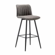 【E-home】Jada捷達直紋個性工業吧台椅-坐高74cm-兩色可選(高腳椅 網美 工業風)