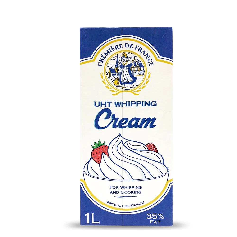 法國 動物鮮奶油35.1% 1000ml(UHT Whipping Cream 效期20221223)