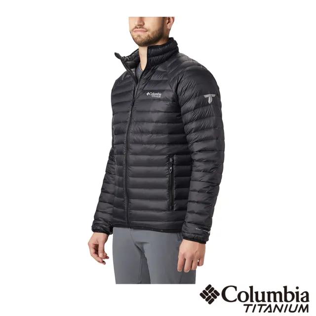 【Columbia 哥倫比亞】男款- 鈦3D鋁點保暖800羽絨外套-黑色(UWE15200BK / 機能.防潑水.發熱)