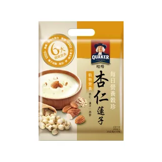 【QUAKER桂格】營養榖珍麥片杏仁蓮子(26gx10包/袋)