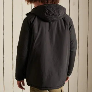 【Superdry】男裝 保暖外套MOUNTAIN PADDED PARKA(黑)