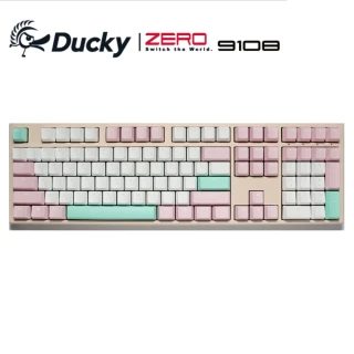 Zero 9108芝芝桃桃 機械式電競鍵盤(非背光/PBT二色成形/青軸/100%)
