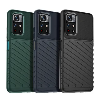 【RUGGED SHIELD 雷霆系列】紅米Note 11S 5G/POCO M4 Pro 5G 共用 軍工氣墊減震防摔手機殼