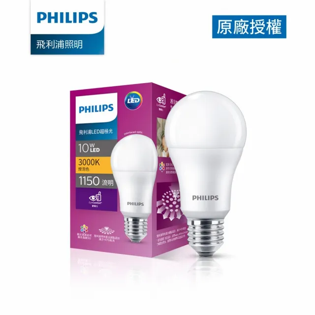 【Philips 飛利浦】超極光真彩版 10W LED燈泡(PL07N/PL08N/PL09N)