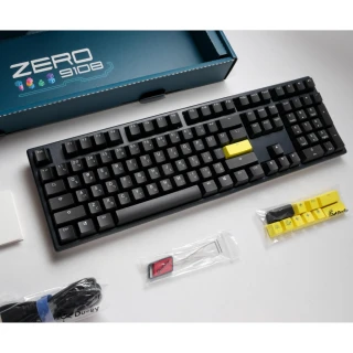 Zero 9108夜魅 機械式電競鍵盤(非背光/PBT二色成形/紅軸/100%)
