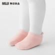 【MUJI 無印良品】幼兒棉混腳跟特殊編織淺口直角襪深藍11~15cm