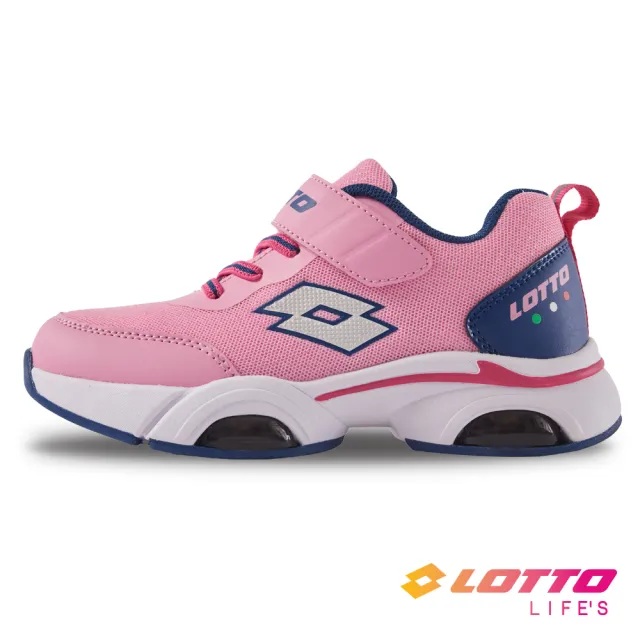 【LOTTO】童鞋 D AIR 輕量雙氣墊跑鞋(粉-LT1AKR3833)