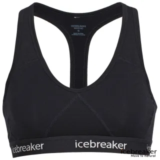 【Icebreaker】女 Sprite 運動內衣-BF150-黑(美麗諾羊毛/登山/運動)