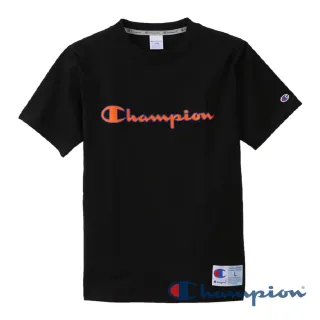【Champion】AS刺繡Logo短Tee-黑色