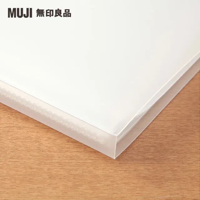 【MUJI 無印良品】聚丙烯軟質內頁透明資料夾/A4.20口袋