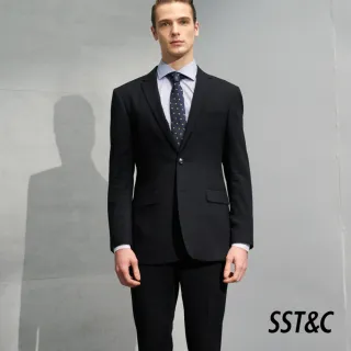 【SST&C 季中折扣】基本款黑色修身西裝褲0212204009