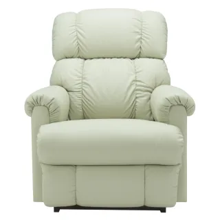 【HOLA】La-Z-Boy 單人半牛皮沙發/電動靠牆式休閒椅16P512-米白色(16P512-米白色)