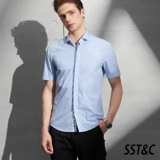 【SST&C 季中折扣】藍白條紋襯衫0412204008