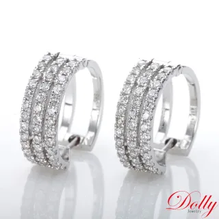 【DOLLY】14K金 1.10克拉鑽石耳環