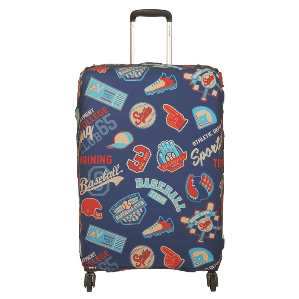 行李箱保護套-棒球-XL ODS19B04XLBB(★尺寸適用於29-32吋行李箱★)