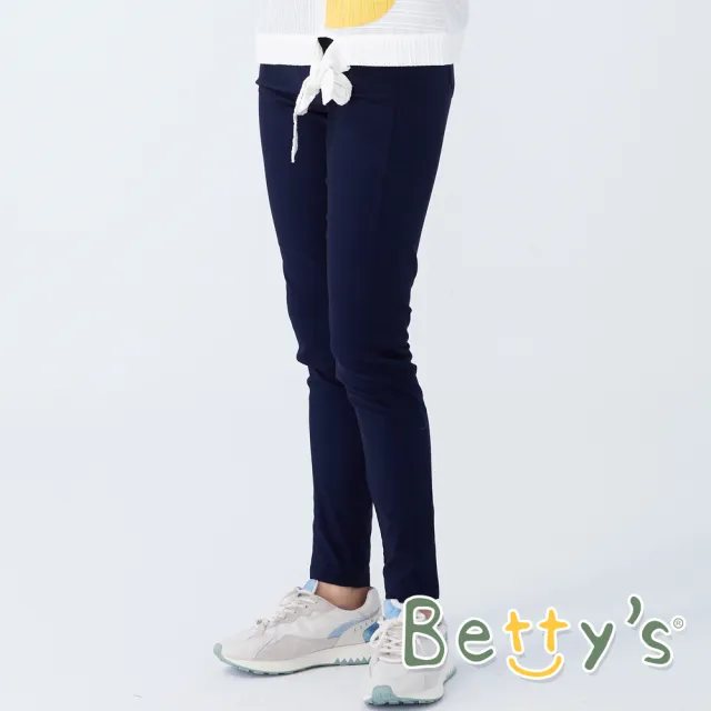 【betty’s 貝蒂思】修身顯瘦款彈性長褲(深藍)