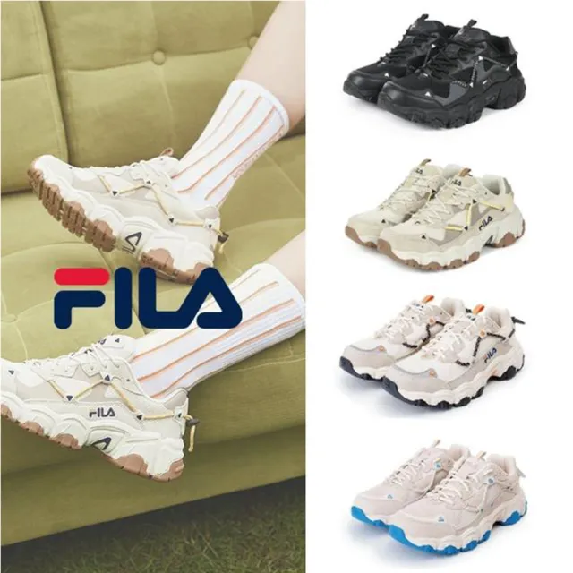 【FILA】女 復古慢跑鞋 老爹鞋 貓爪鞋FLUID(共4色)