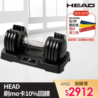 【HEAD】快速可調式啞鈴25lbs(單支裝/11kg)