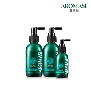 【Aromase 艾瑪絲】全效型草本強健養髮精華液-涼感 加量PLUS組(養髮液115mLx2+40mLx1)