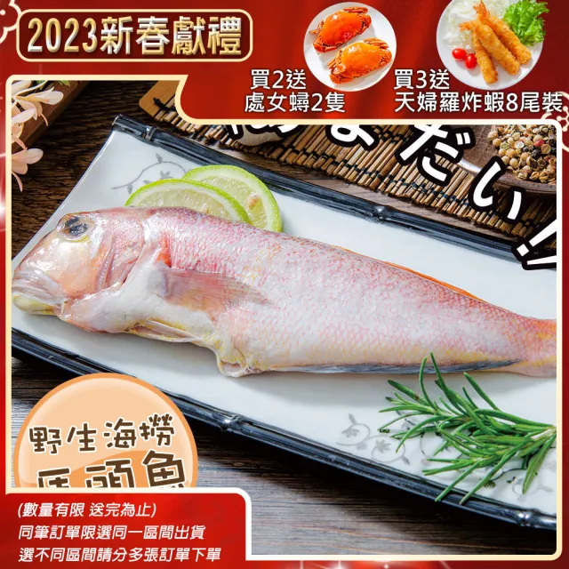 鮮綠生活 甘鯛馬頭魚 250g 10 隻共10包 Momo購物網