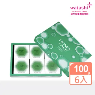 【SHISEIDO 資生堂】蜂蜜香皂 100g(翠綠 6入)