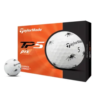【TaylorMade】TP5 PIX Spider Golf Ball 高爾夫球｜蜘蛛限量版｜5層球(高爾夫球TP5PIX橘盒)