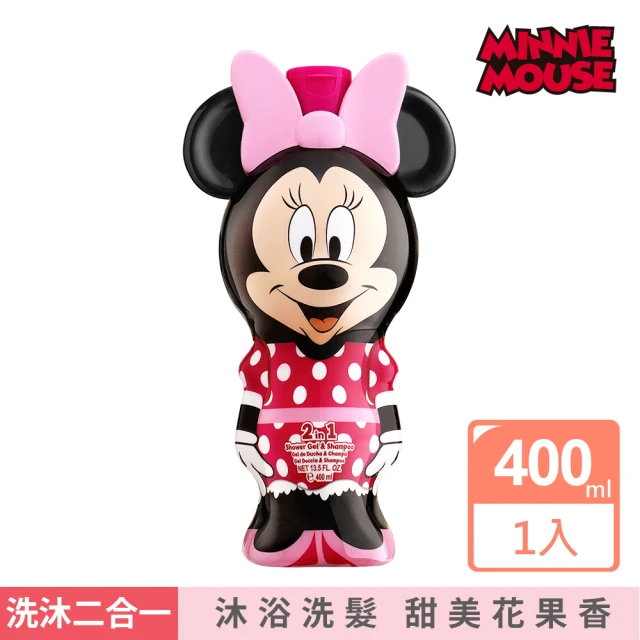 【Disney 迪士尼】米妮 2合1 沐浴洗髮精(400ml)