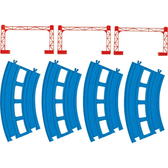 【PLARAIL 鐵道王國】火車配件 R-05 複線曲軌(火車 軌道)