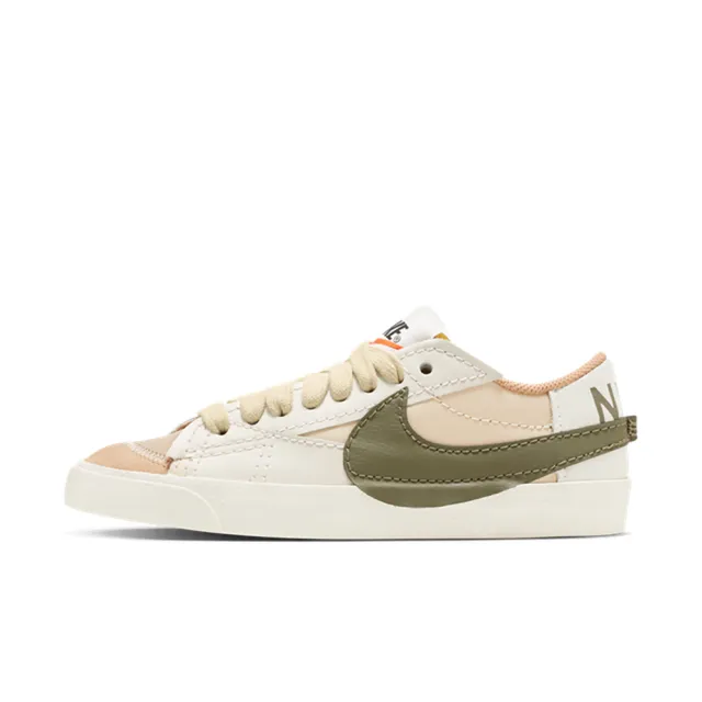 【NIKE 耐吉】休閒鞋 運動鞋 W BLAZER LOW 77 JUMBO 女鞋 白綠(DQ1470105)