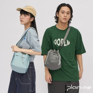 【plain-me】防潑水中水桶包(男款/女款 共四色 側背包 斜背包)