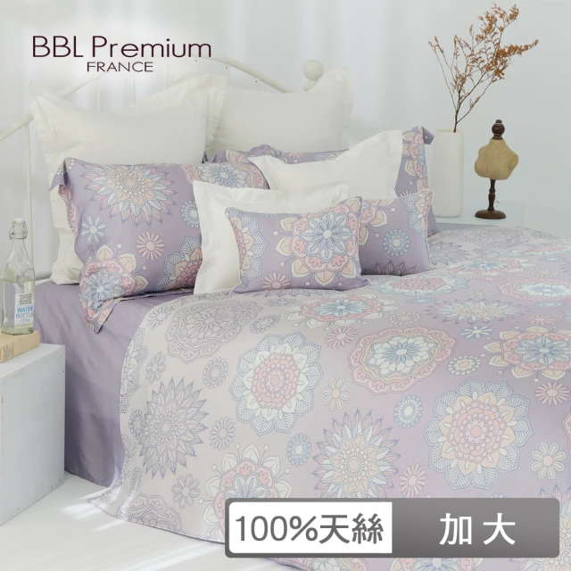 【BBL Premium】100%天絲印花床包被套組-微笑向日葵(加大)