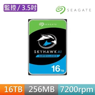 【SEAGATE 希捷】監控鷹 SkyHawk 16TB 3.5吋 7200轉 SATAⅢ 監控硬碟(ST16000VE002)