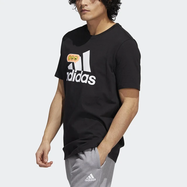adidas 愛迪達【adidas 愛迪達】上衣 男款 短袖上衣 運動 亞規 黑 IB9415